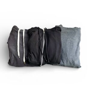 Black & gray hoodie sweatshirt bundle lot size xs zip up Athliesure loungewear